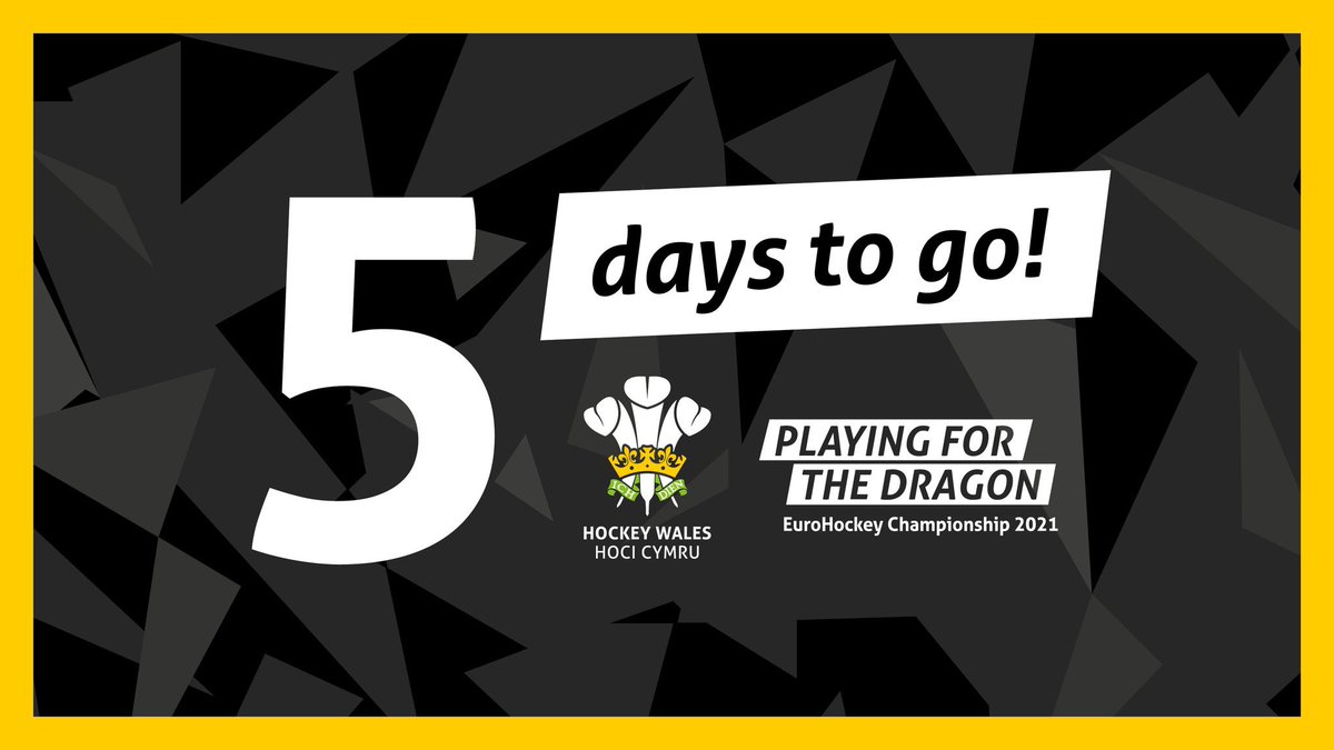📣 Calling all hockey fans across Wales! 

🏑There’s only 5 days to go until Wales play some of Europe’s best teams in the EuroHockey Championships 2021.

Will you be watching? Each game will be streamed on BT Sport - more info to follow!