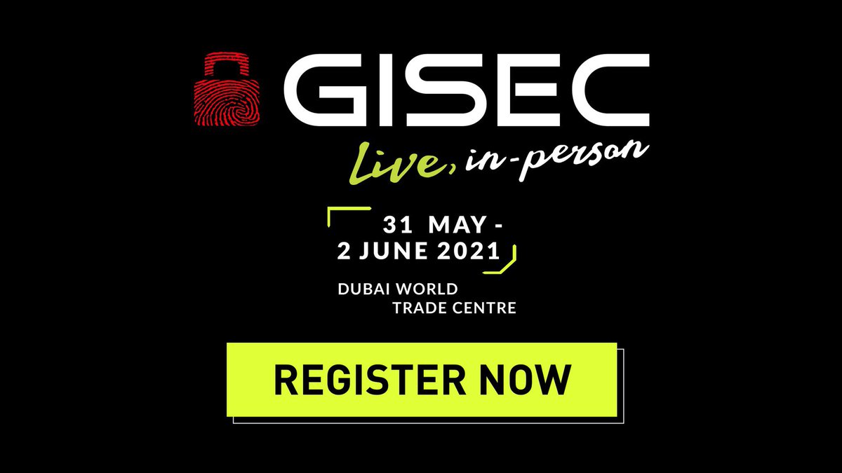 drgfragkos's tweet photo. Exiting to be back to another in-person @GISECDUBAI (31/May-2/Jun). Don’t miss excellent sessions &amp; discussions, incl. a presentation on ‘The UAE Threat Landscape’. Register here: https://t.co/IL5iGnvDmp and come say hi. #GISEC2021 #CyberSecurity #CyberRisk #UAE #GISEC #Dubai https://t.co/MImLRv1EOG