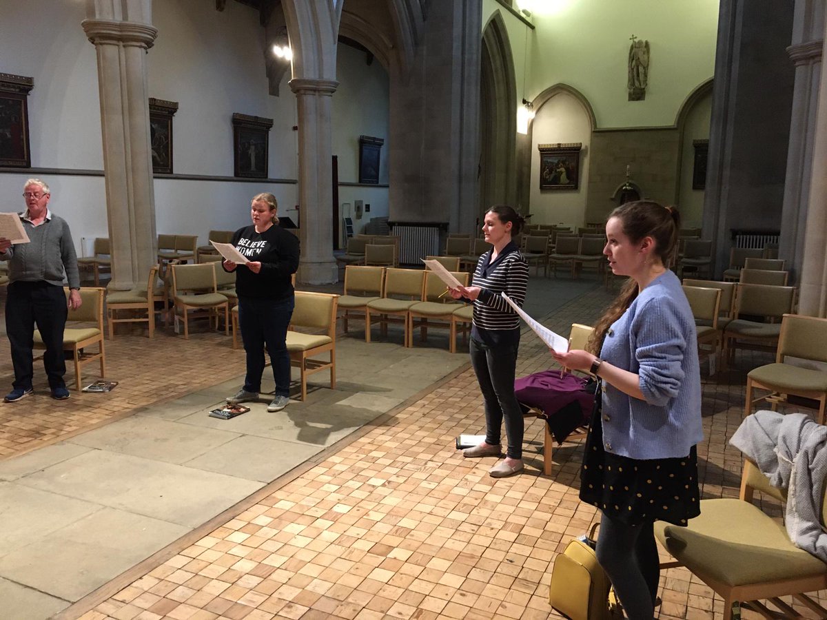 One quarter of the choir rehearsing at a time in line with current guidance. Great to be back and making music again, but life will better when we can meet as the full group!