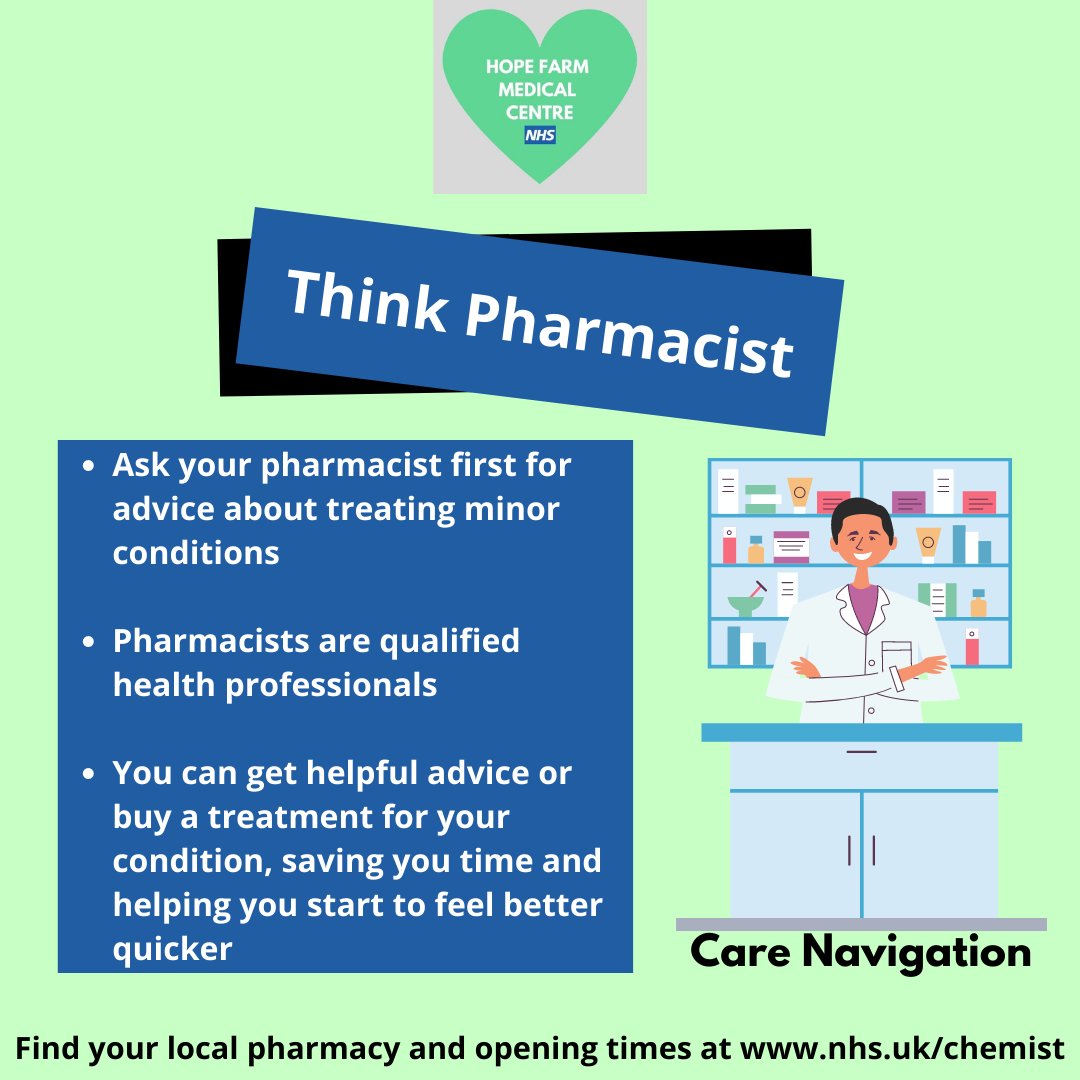 Think Pharmacist - nhs.uk/chemist