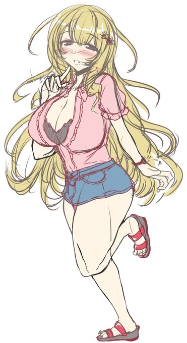 エルフママ 立ち絵ラフ 