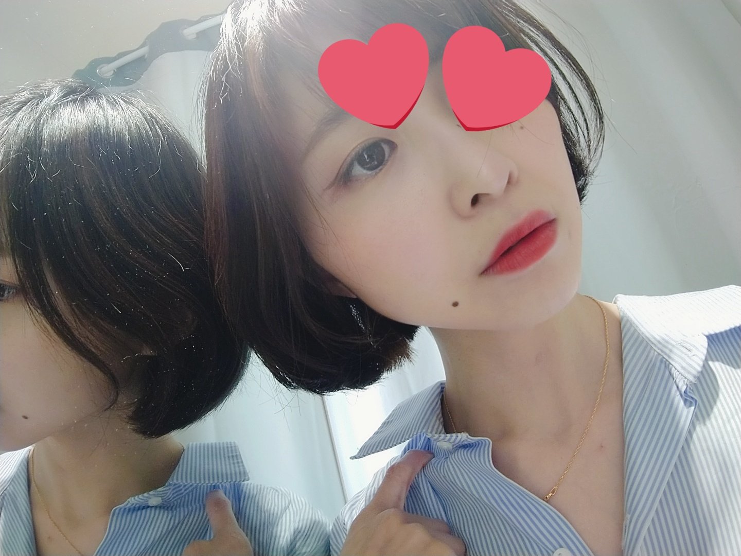 تويتر まっこる Whm済 على تويتر 幼なじみに滅茶苦茶髪とメイク誉められたから調子のってあげるぜ 長さもフレームカラーも超いい メイクはケイトのベージュのリキッドライナーでキャットラインが超好き あとナミちゃんのリップ T Co Jro1jtethr