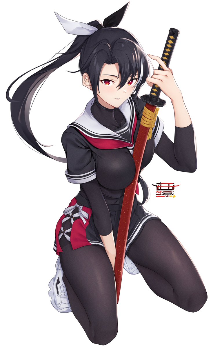 毎朝部屋の鏡の前でポーズをキメる中二病ちゃん たぴおか のイラスト