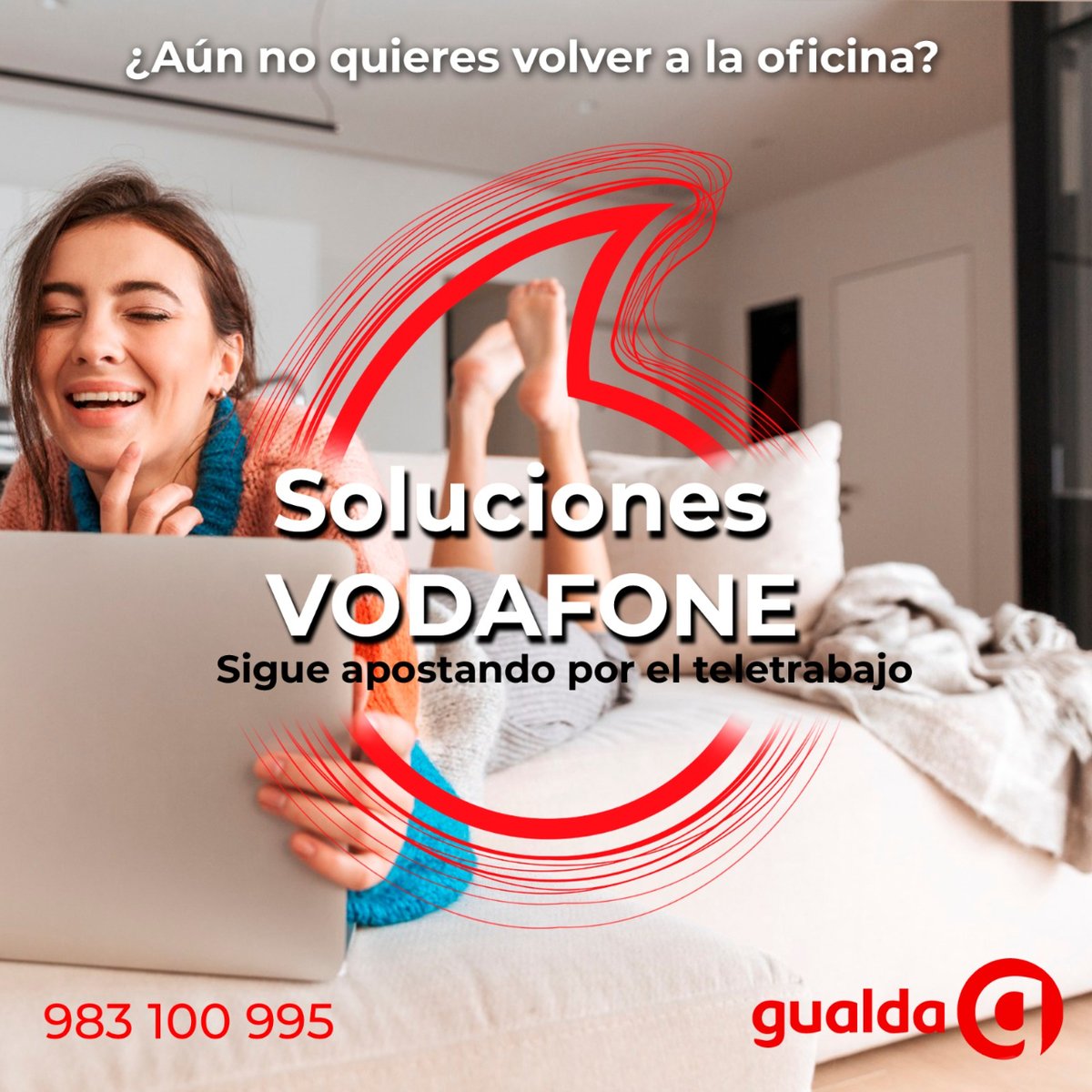 GualdaCom's tweet photo. ¿Aún no quieres volver a la oficina? Apuesta por el teletrabajo con Infinity Workplace de Vodafone y las ventajas de la Ultramovilidad-Adaptable
Conexión a la empresa en tiempo real y totalmente segura
Herramientas y dispositivos
Colaboración entre empleados https://t.co/DVqt3k0Bzo