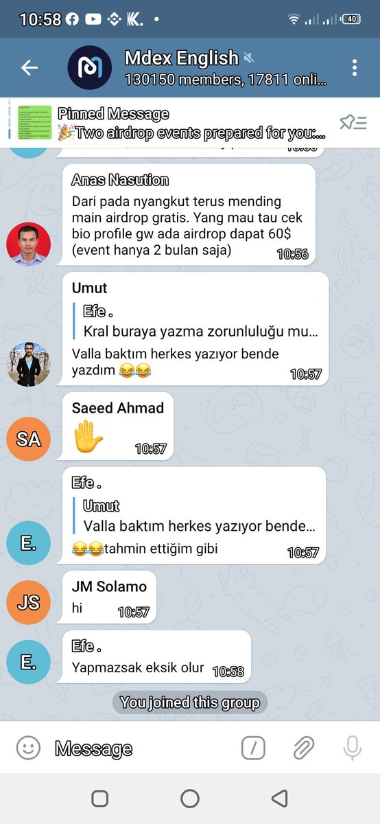 matdozie's tweet photo. @Mdextech Am in, below is the screenshot of my telegram https://t.co/IPzXKr1cLr