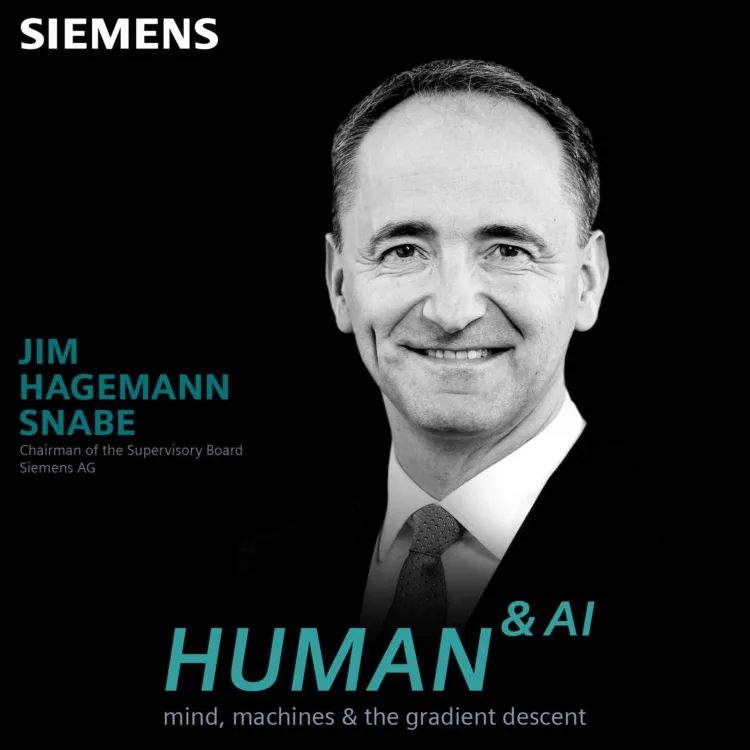 #Leadership is about the #change and #impact you can #make happen in the #world. 
🙌New <a href="/Siemens/">Siemens</a> #AI podcast 🎧 spotlight on the #responsible use of #AI #technology and the role of #leadership towards a #sustainable future with <a href="/jhsnabe/">Jim Hagemann Snabe</a> 
lnkd.in/dP3Tef5