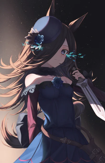 「ブルーローズチェイサー」
#ウマ娘 #ライスシャワー 
