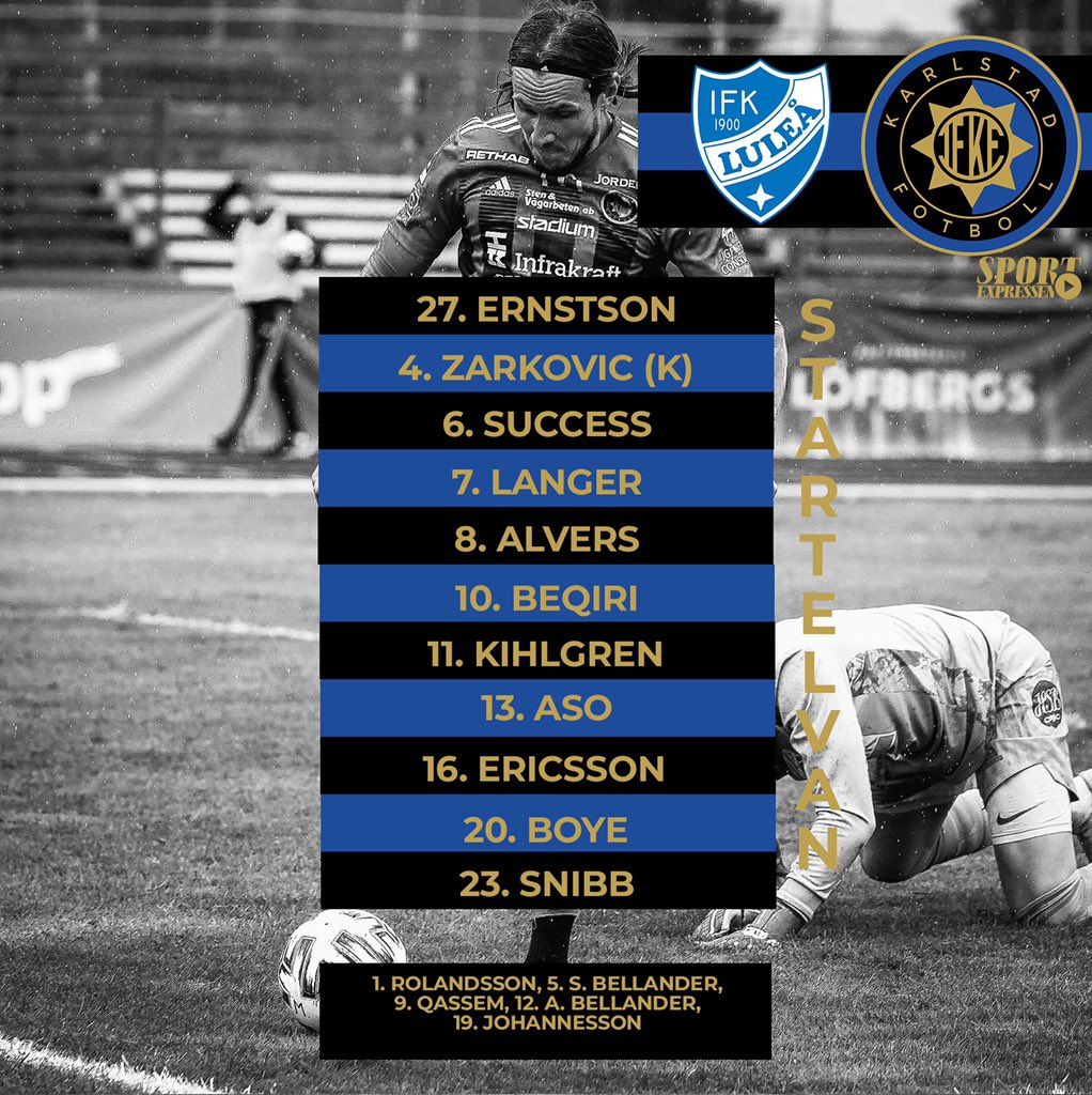 ELVAN ⚫️🔵
Här har vi de som ska göra det idag, klockan 13 blåser vi igång, är du redo?

#ForzaSvartBlå