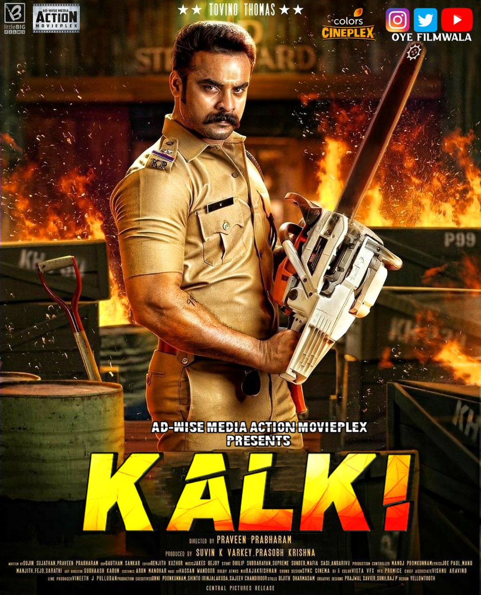 Oyefilmwala's tweet photo. World Television Premiere 📺
#Kalki (2019) Hindi Dubb 🎬
Premiere 6th June At 7:30 pm On #ColorsCineplex ▶️
Banner👉 #AdwiseMedia 🎞

@ttovino @Tovinothomasmc @TovinoThomasFC @samyukthamenon @Tovino_army @Oyefilmwala #TovinoThomas @TovinoT @TPerambra https://t.co/Pew0U4MgMM