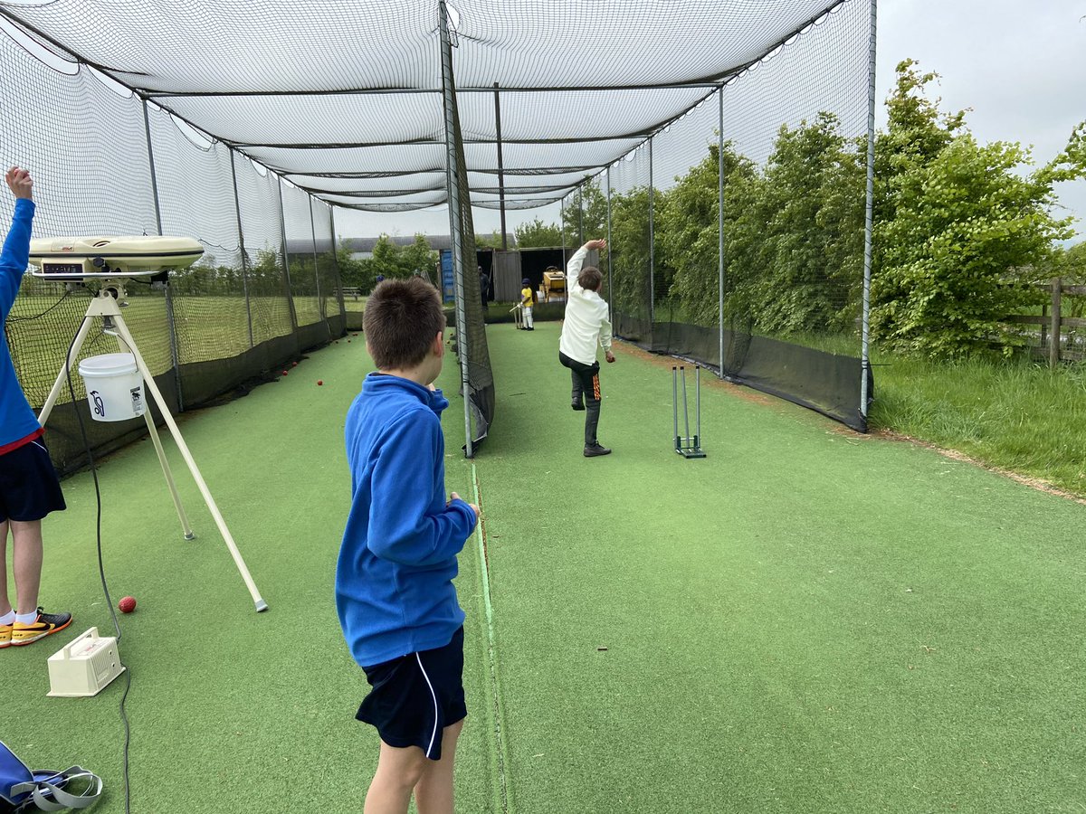 When you have no game so U11s have a net session instead #youngcricketers