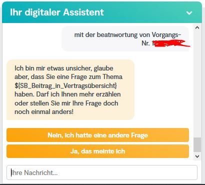 Arndt Spannagel (@arndts) on Twitter photo wenn der chatbot nach zwei fragen die grätsche macht :-) #huk24 wenn der chatbot nach zwei fragen die grätsche macht :-) #huk24