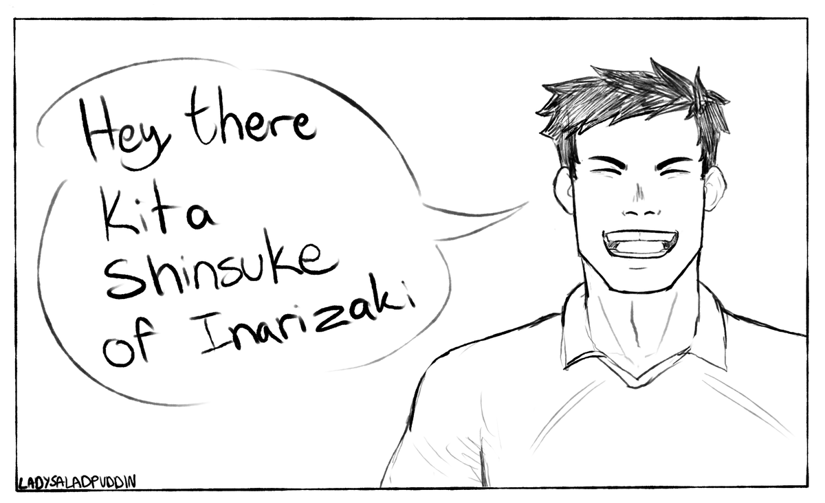 LadySaladPuddin's tweet photo. That imagery was too fucking hilarious I had to quickly sketch them out. First thing I make for #kitadai ... I guess it's a start https://t.co/3LQp9cE9DZ