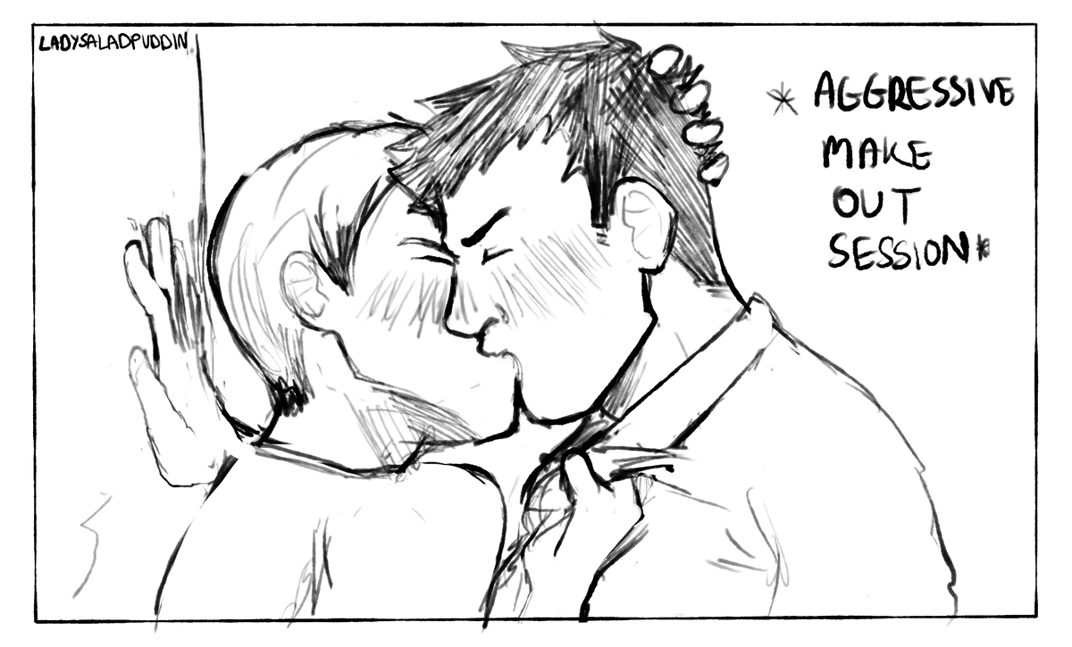 LadySaladPuddin's tweet photo. That imagery was too fucking hilarious I had to quickly sketch them out. First thing I make for #kitadai ... I guess it's a start https://t.co/3LQp9cE9DZ