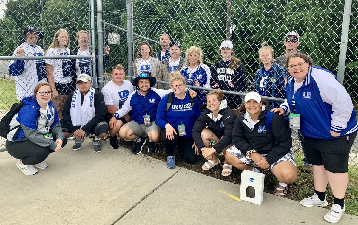 CoachGunny's tweet photo. They throw deep, roll deep, and love deep!
Thank you UD throwers, coaches, and family for a great season and celebration in Greensboro, NC! 
The season is over but the legacy continues... more yet to do. 
💪 💙 🤝 https://t.co/yHrKZhYdRw