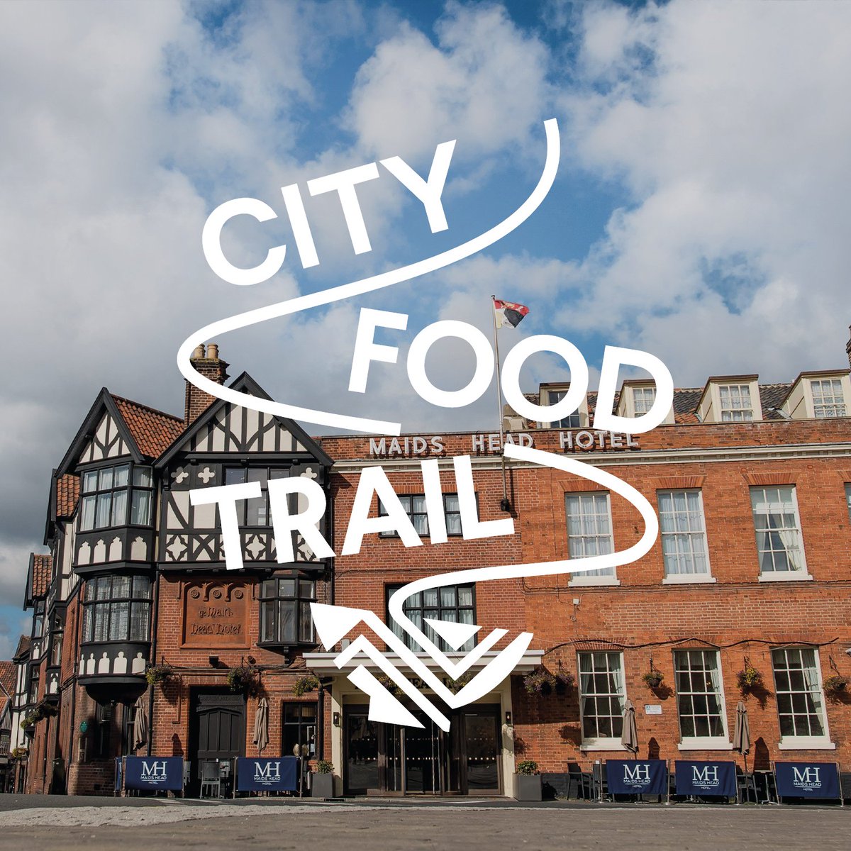 NorwichBIDUK's tweet photo. We're thrilled to have the @MaidsHeadHotel taking part in our dino-themed City Food Trail this summer. ☀️ Running from Monday 12 July to Sunday 22 August. Let's all come together and celebrate #Dippy on Tour, coming to #Norwich on 13 July. 🦕 https://t.co/lHvYwUK2wr https://t.co/KyoSXnNNxQ