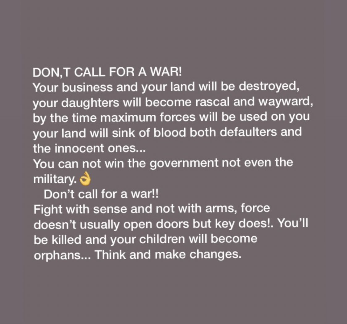 Rhoview001's tweet photo. @DrOlufunmilayo Two soldiers were killed in Owerri 2days ago
By the IPOB
One of them was Igbo and he was from that same state
They actually didn’t know he was their brother
But the killed him and carted away with his riffle and ammo
He was proud of his state, but was betrayed by his brother. https://t.co/Y0ImyqD8rh