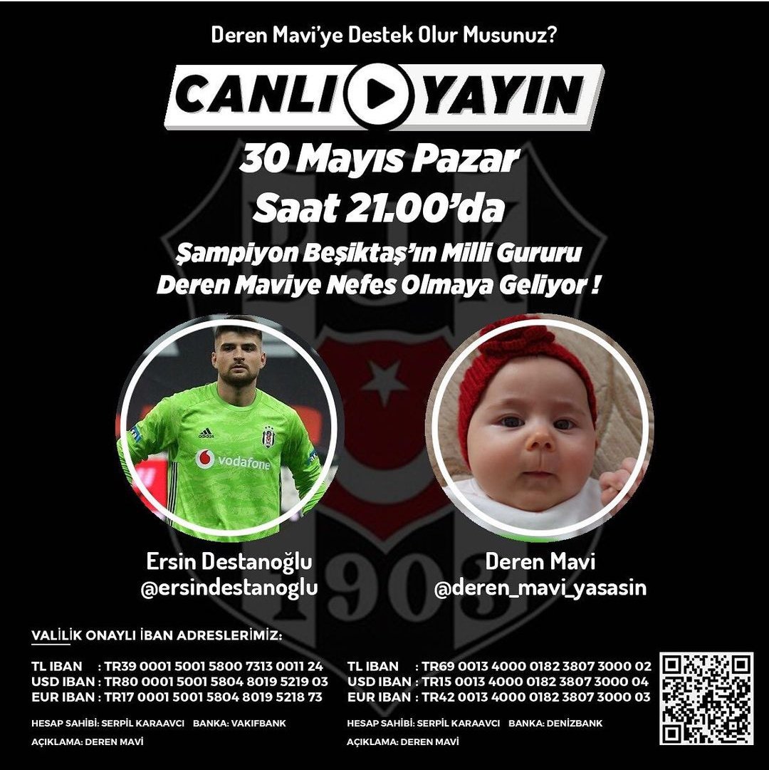 birdenizbirmavi's tweet photo. Şampiyon Beşiktaş'ımızın Gururu, Ersin Destanoğlu, Deren'i zafere ulaştırmaya geliyor !
Şampiyon takımımızı ve Milli Takımımızı, Tüm gönüllülerimizi Deren Mavi'nin umut yolculuğunda görmeyi çok isteriz!
Bitmek üzere...
#SonBirİyilik yapalım ☀️
#derenmaviyaşasın https://t.co/CXxQeawoRr