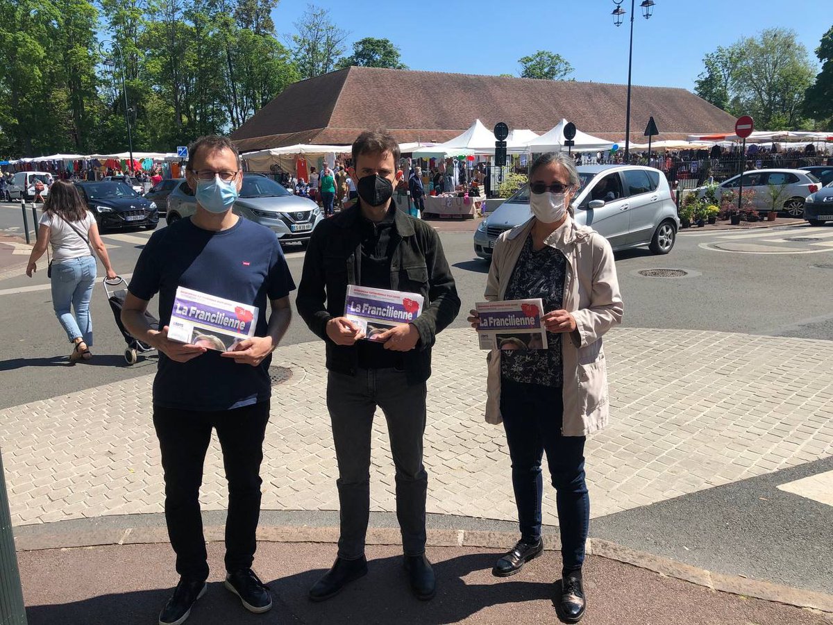 AvecClem95's tweet photo. Belle dynamique de campagne pour les #regionales2021 des https://t.co/ZdXrvVRf1d du Val d'Oise puisque nous étions ce matin aux marchés de Beauchamp et de l'isle Adam où se trouvait notre tête de liste départementale @PaulVannierFI.
#PouvoirVivre
#ClemIDF https://t.co/uxy8ZYdw7c