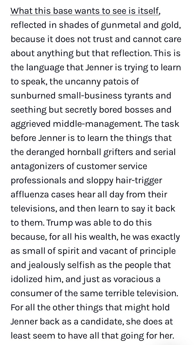jspoupart's tweet photo. Another exquisite piece from monsieur @david_j_roth, this time, Trumpism by Caitlyn Jenner and its proud vacuousness. https://t.co/e0tjxiaaq4

#MAGA #Trump #California #CaitlynJenner https://t.co/t4DBVdxx3K