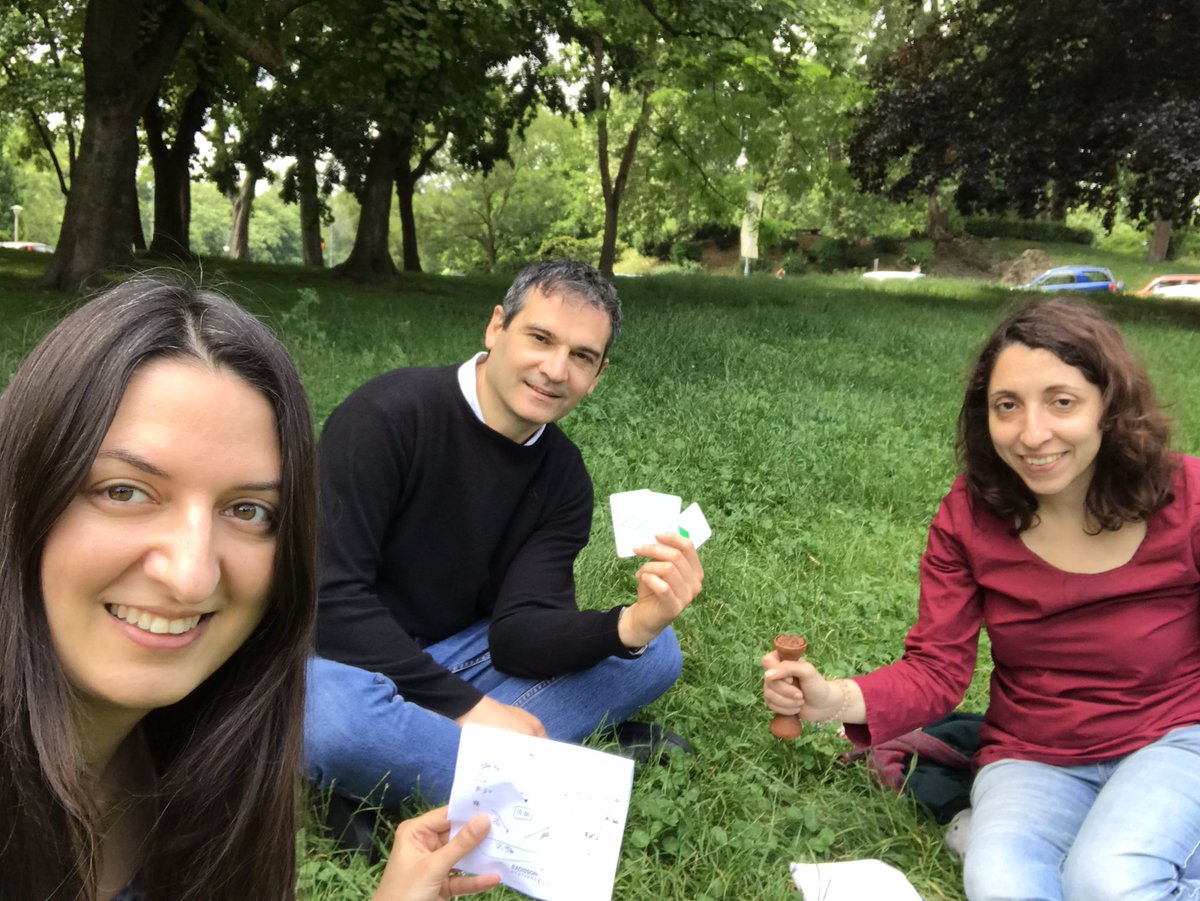 Altro bel #mathsjam al parco! 🧊🎲