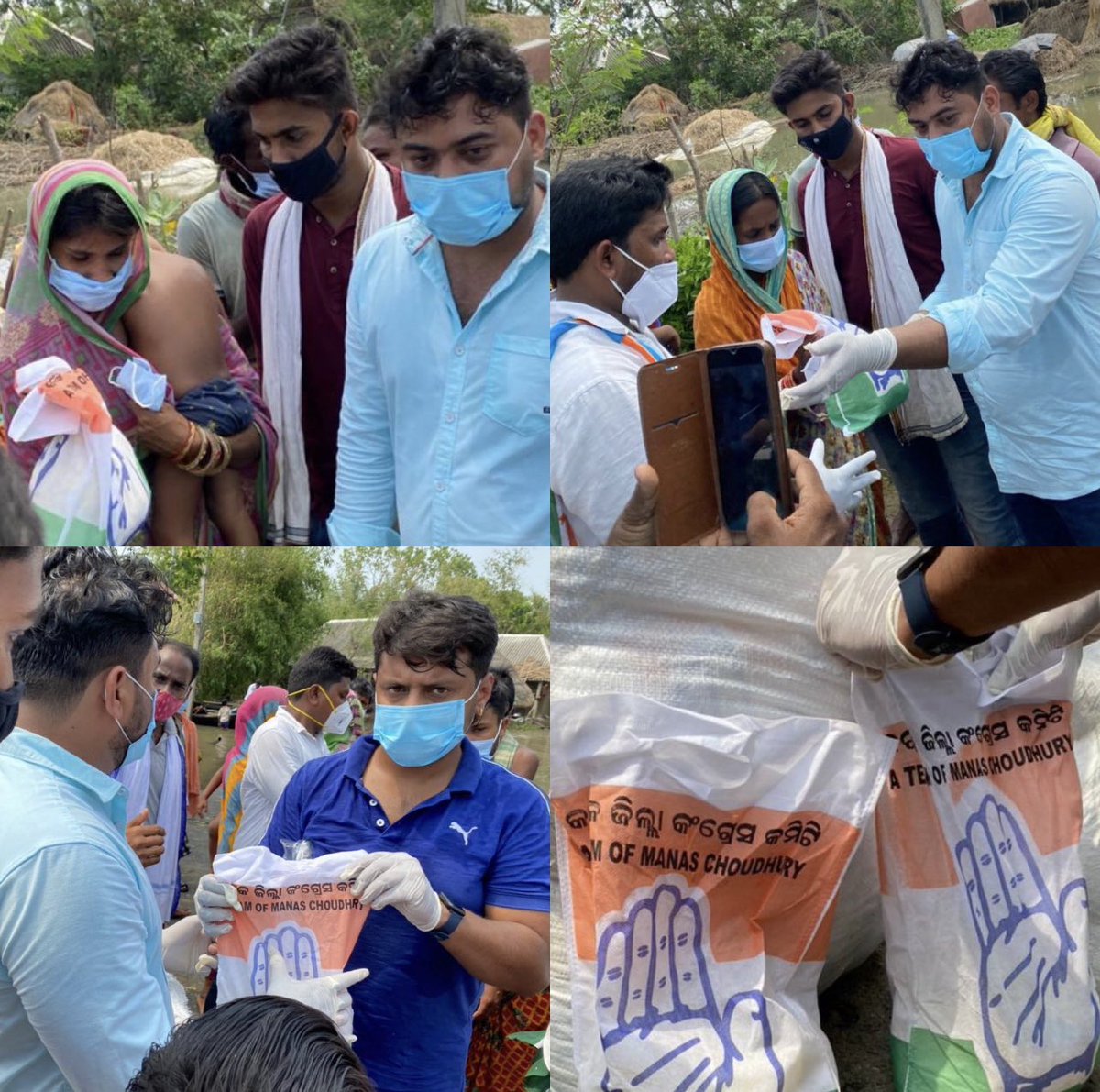 ManasChoudhury's tweet photo. Thanks @yashir_nawaz and team of @odisha_nsui for distributing food packets with association of District Congress Committee, Cuttack in different cyclone affected areas of #Bhadrak district #SOSDCCCTC #CycloneYaas @INCOdisha @DrAChellaKumar @NPatnaik @Neerajkundan https://t.co/HuVaDDqOWJ