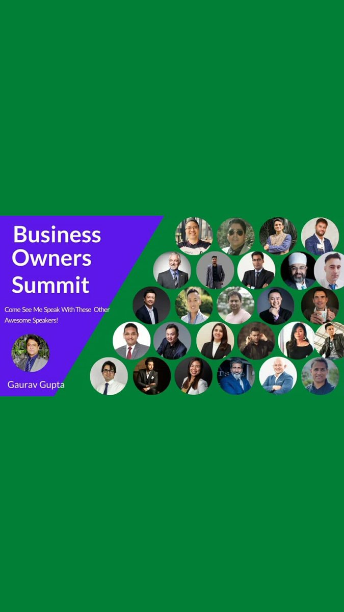 GauravSGupta5's tweet image. Hi all happy to share that I am one of the speaker at Asia&apos;s first mega online  business owners Sumit  register  here 

businessownerssummit.com/optinc77cpob6?…