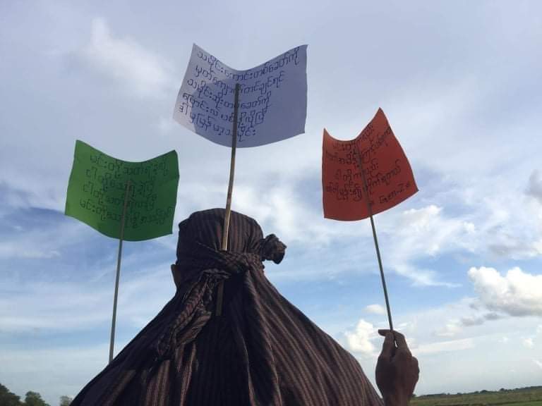 HanSu41160177's tweet photo. Sunset strike in Deik_U Tsp!

#May30Coup
#WhatsHappeningInMyanmar https://t.co/0EueGlkKSu