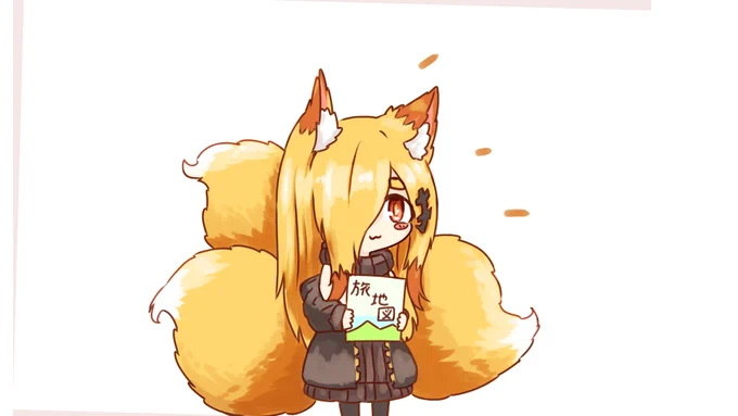 画風が安定しないのは日常です。🦊🖋 