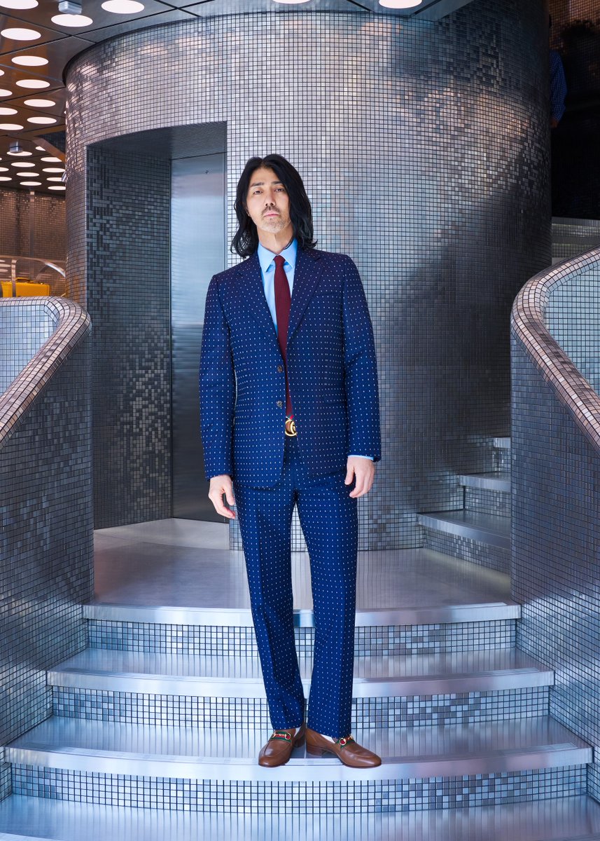 gucci's tweet photo. Attending a special digital event to inaugurate the new GUCCI GAOK flagship store, KAI, Han Ji-min, Cha Seung Won and Lee Ji-ah. https://t.co/TfN2XFv2ND