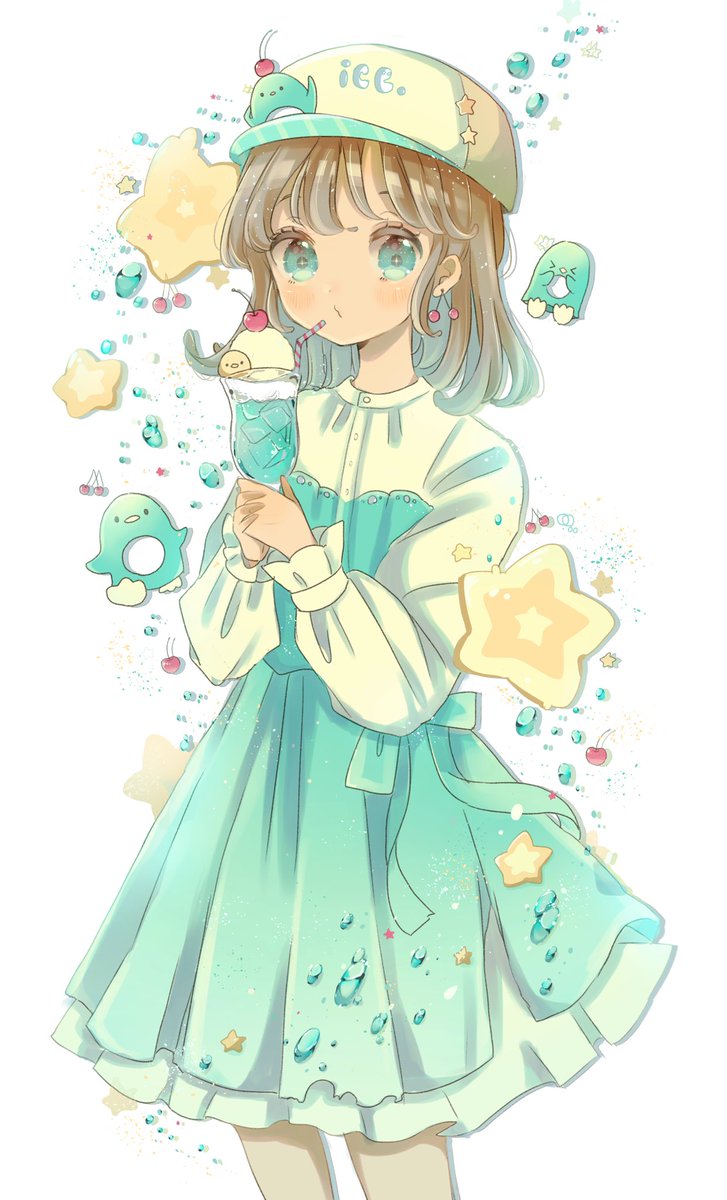 「しゅわしゅわ🍒 」|どす恋のイラスト