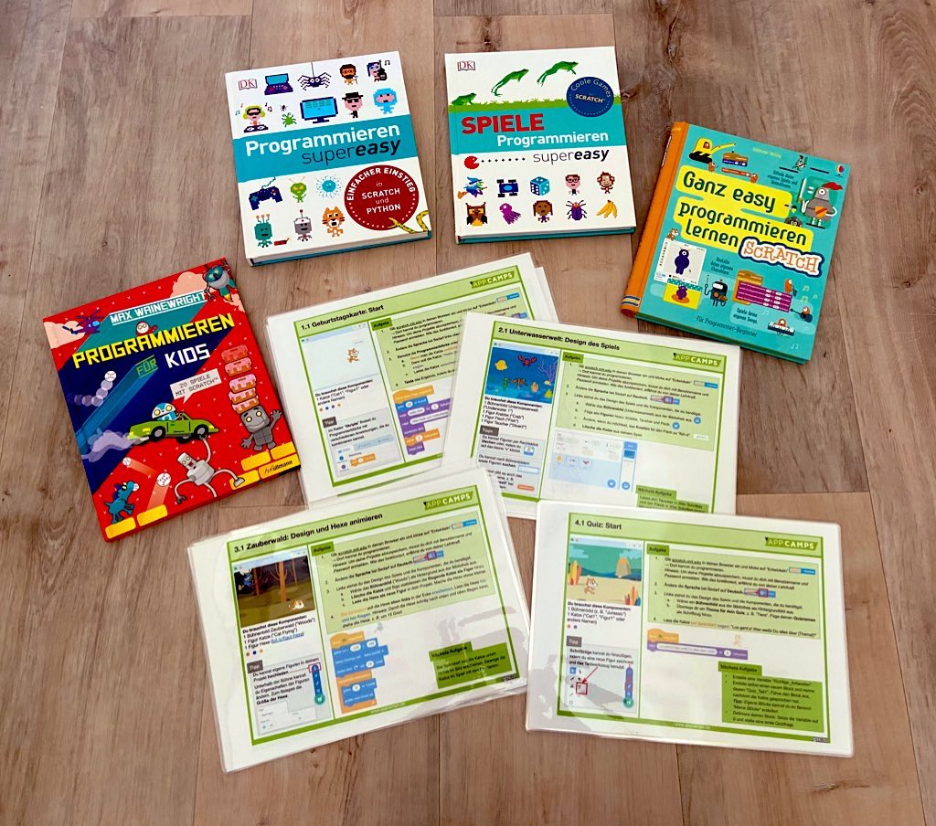 swarzste's tweet photo. In der kommenden Woche werden im Unterricht mit @scratch Spiele programmiert 💻. Dabei kommen auch die sehr empfehlenswerten Materialien von @app_camps zum Einsatz. #twlz #coding https://t.co/BxQdm0c2A2