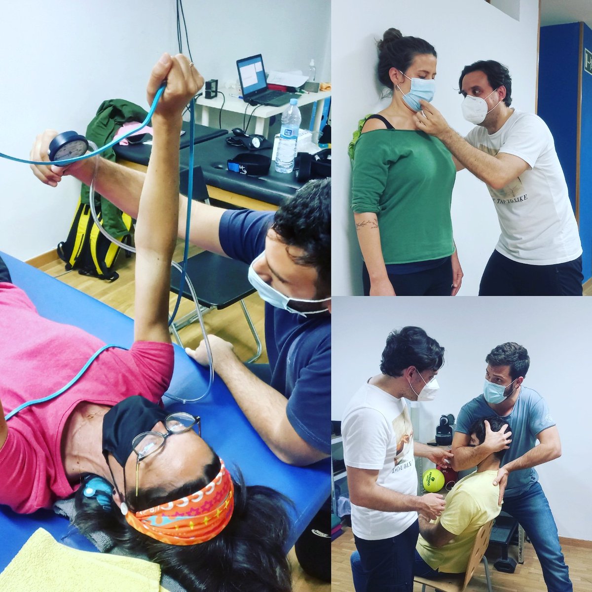 centroinspira's tweet photo. 4 días razonando 🧠 y aprendiendo a prescribir programas de ejercicio terapéutico para región cervical y hombro con @ezeyan 

Muchas nuevas ideas para integrar intervenciones de ejercicio en nuestras consultas de salud comunitaria 🏋 https://t.co/ZE9XlkknQG