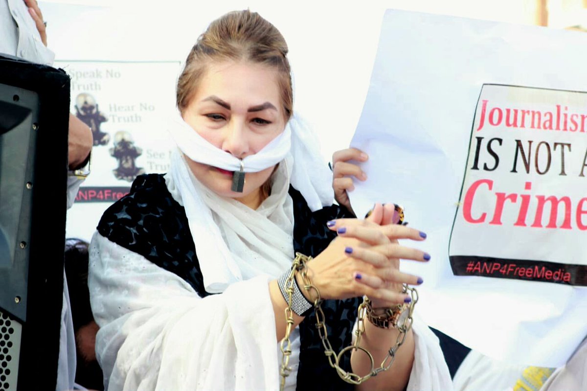 ShaziaMPA's tweet photo. Journalism is not a Crime. #FreeMedia #ANPStandsWithFreeMedia #ANP #AsadAliToor https://t.co/cWzvLbt6qB