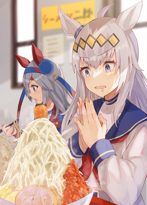 「トレーナー、これがジロウケイラーメンというやつか...」
#ウマ娘 