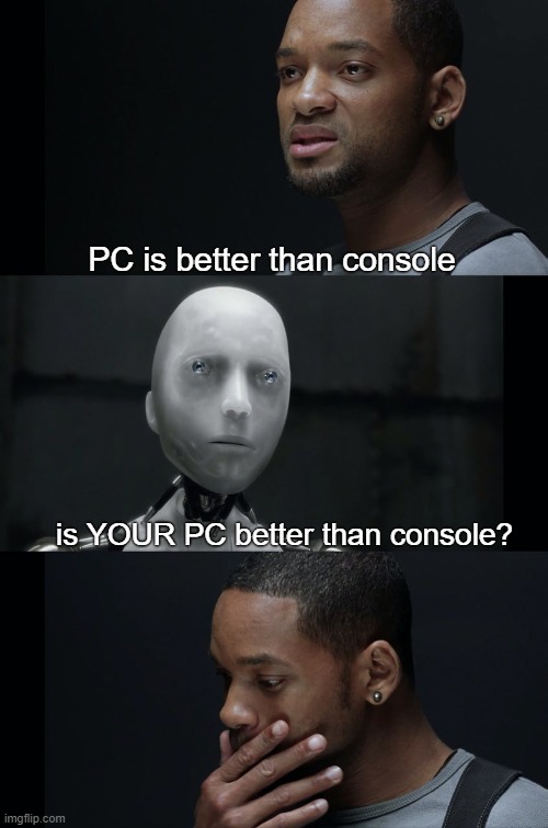 DreamPCcustom's tweet photo. Good question... π€
#dreampc #custombuildpc #amdpc #desktop #computer #gaming #customlaptops #laptop #pcgaming #pcgamer #gamingsetup #pc #skyrim #assasinscreed #thewitcher #cod #worldofwarcraft #mafia #battlefield #modernwarfare #gamingmeme #gamingcommunity #memes https://t.co/9yFyxaEjsP