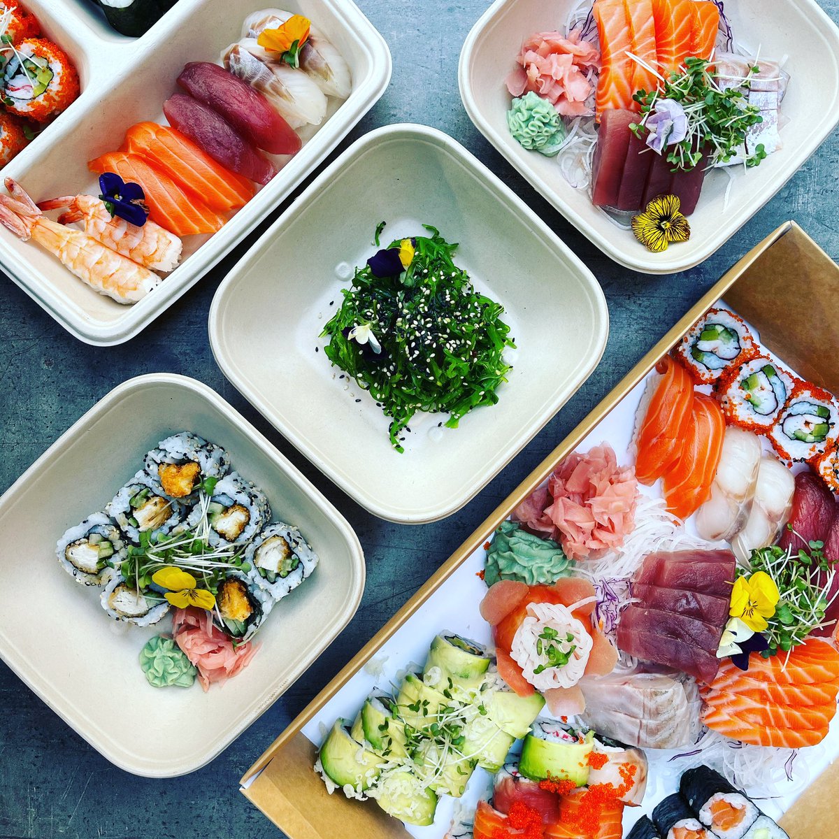 Chilling in the garden? Why not enjoy some fresh sushi, perfectly hand rolled by our master sushi chefs! Order now on Deliveroo!