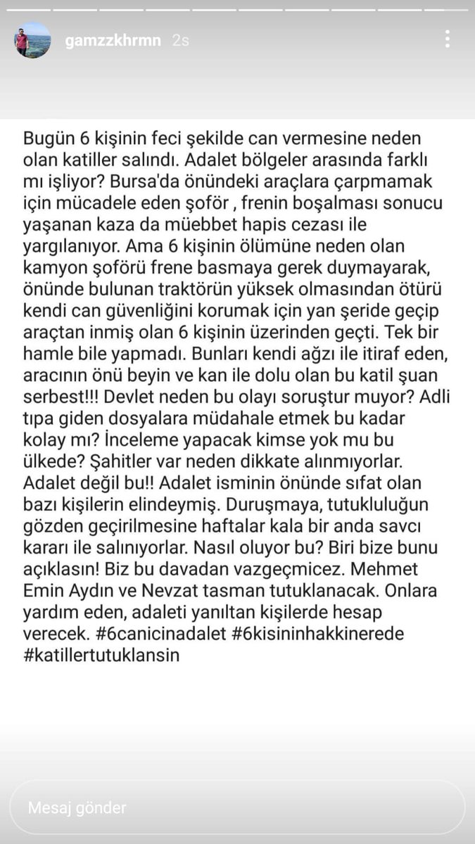 evinsytglu's tweet photo. @Ahaber Adalet istiyoruz duyun sesimizi yüreği yanmış 5 ailenin sesine ses verin #6kişininhakkınerede https://t.co/GYRh1t6mAy