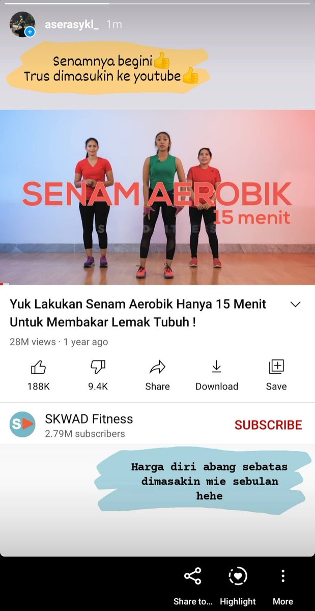 armyhaluzone2's tweet photo. [Ahz] "Nanti video senam nya gue share ke pacarnya ahh wkwk"

 https://t.co/alVSyF8xcR