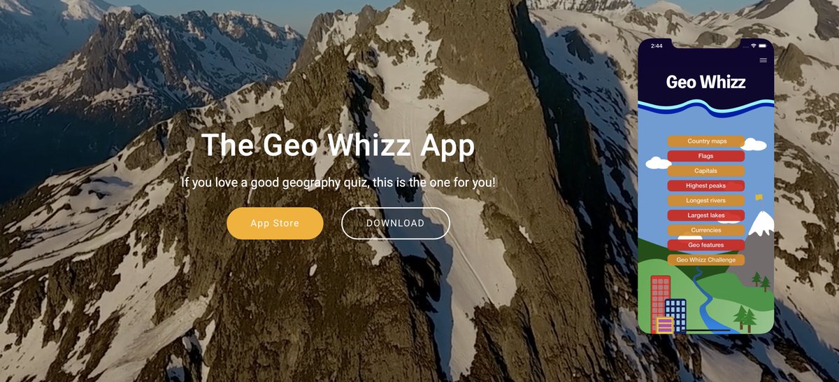 geowhizzapp's tweet photo. We have our website up and running 🙂 #geography #geographyteacher #worldquiz #trivia #quiz #distancelearning #educationapp #flags https://t.co/ifJBygalM7