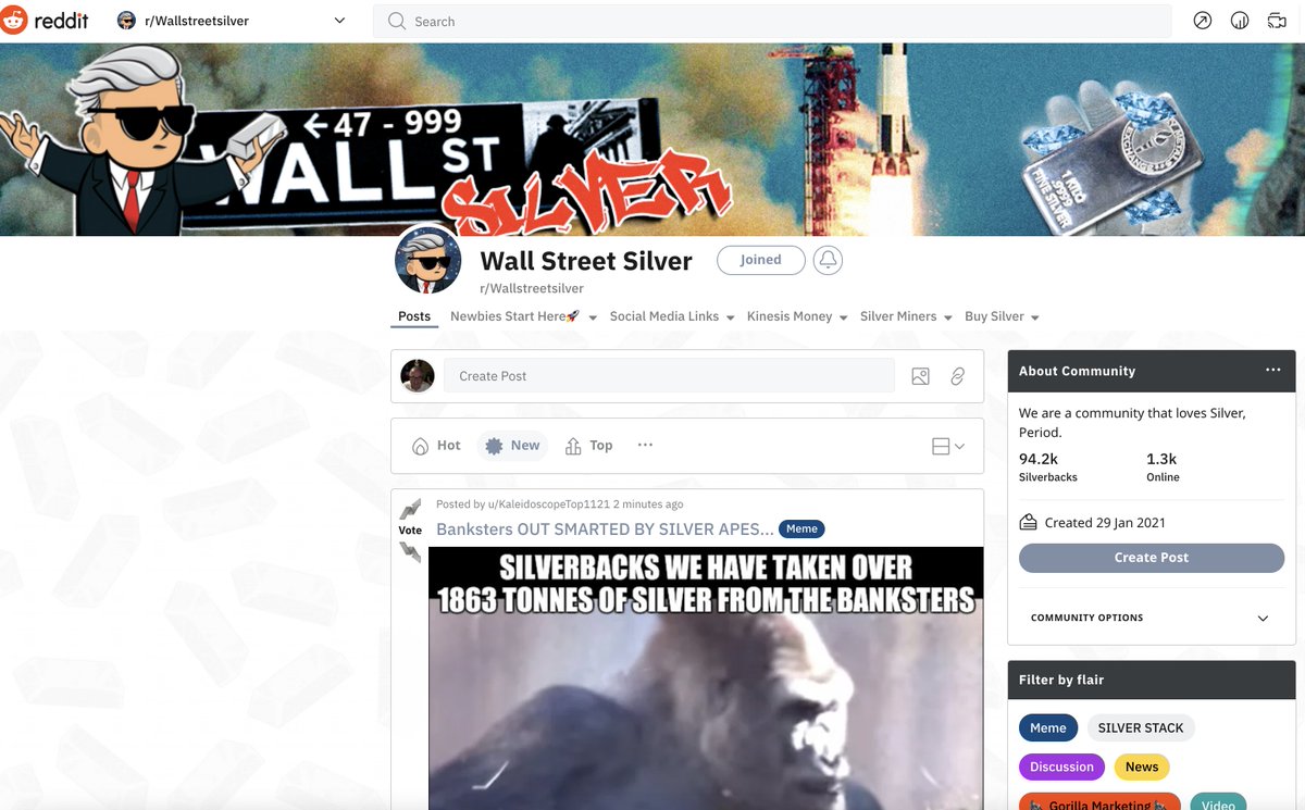 maneco1964's tweet photo. 100k #silverbacks by #MemorialDay2021!
#silversqueeze #wallstreetsilver https://t.co/8bKf6SMMdG