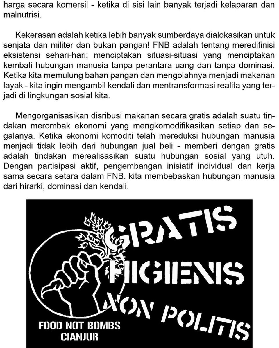 booknotbomb's tweet photo. Zine rilisan terbaru Food not Bombs Cianjur

https://t.co/ly1sFBs37o

UNDUH-BACA-KRITISI-SEBAR

*Jangan lupa dukung gerakan lokal di sekitarmu 🔥😊 https://t.co/AAlvQOODoj