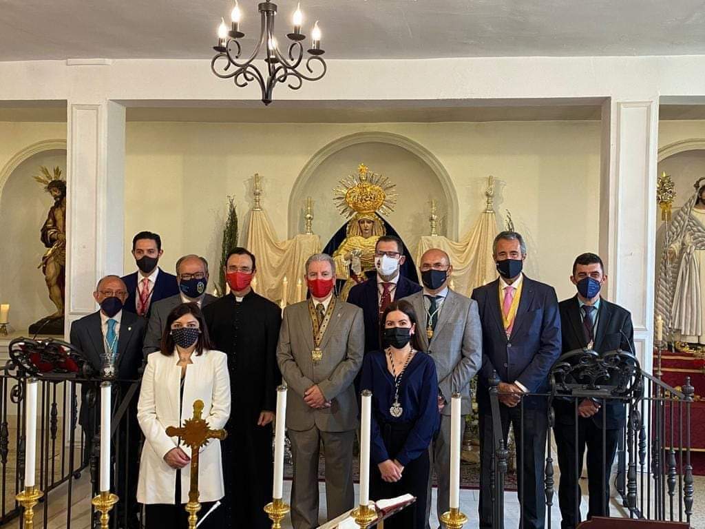 Ntra #Corporación #Nazarena, representada por ntra VHna Mayor Patricia Cardoso Castillo, ha asistido a la Función Principal celebrada en honor a María Stma de La Estrella de la Hermandad de Jesús Presentado al Pueblo (Ecce Homo), en la parroquia de San José de las Colinas.