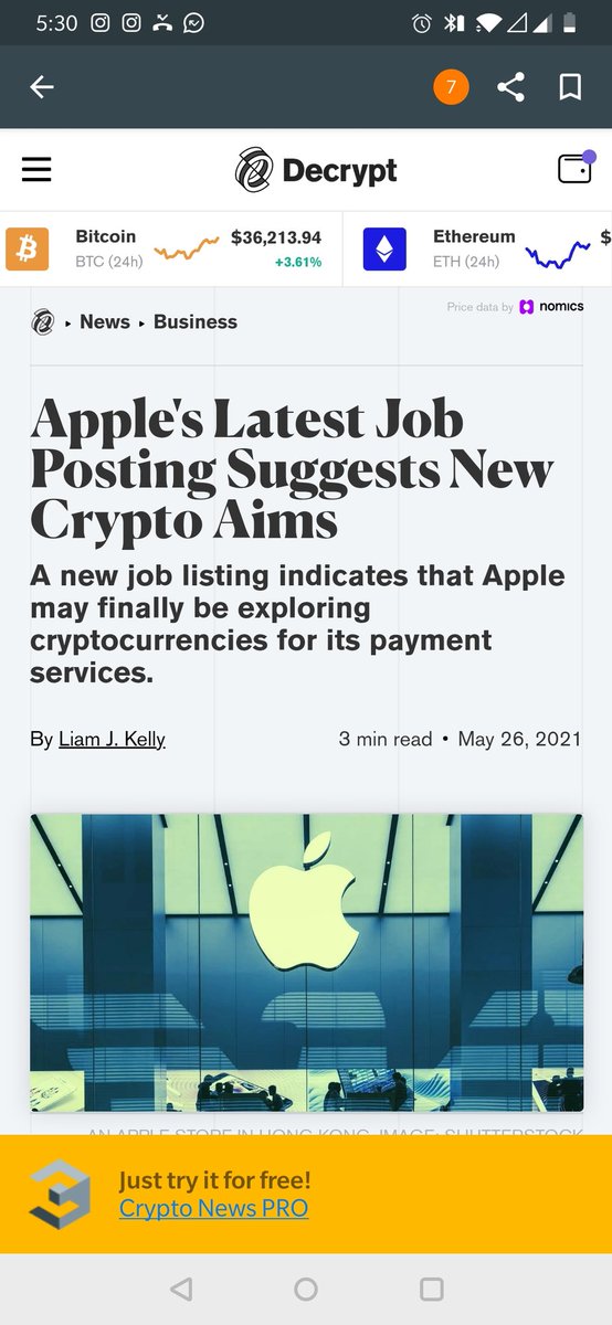 bugjuna's tweet photo. Wow, look at this shit coming in. It's just exciting tho I don't own an Apple.
#cryptoapple https://t.co/dQuM80SE62