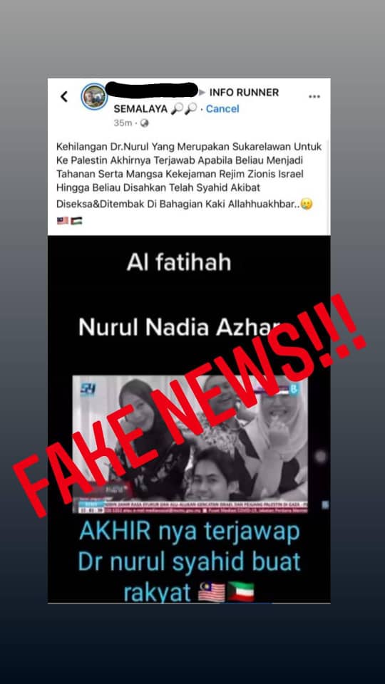 Dhiyaulhaq Hamzah On Twitter Penafian Page Facebook Kuliah Dan Isu Semasa Yang Mempunyai 721k Followers Menimbulkan Kekeliruan Allahyarhamah Nurul Nadia Azhar Adalah Jurutatarias Bernama Tv Yang Meninggal Dunia Awal Pagi Jumaat 28 Mei