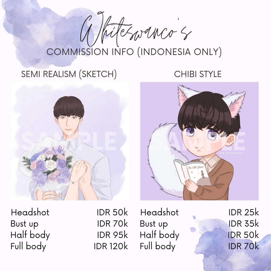 profxuwife's tweet photo. [RT is appreciated]

Halo semuanya, aku open commission untuk style" ini, untuk info lebih nya bisa dibaca di next tweet, untuk sampel" lain bisa diliat di moments/link di bio, terima kasih 💖 #commisionsheets #artidn #zonakaryaid #opencommissions #commissionsopen @CmsnArtist_Id https://t.co/EbdbAJ7abD