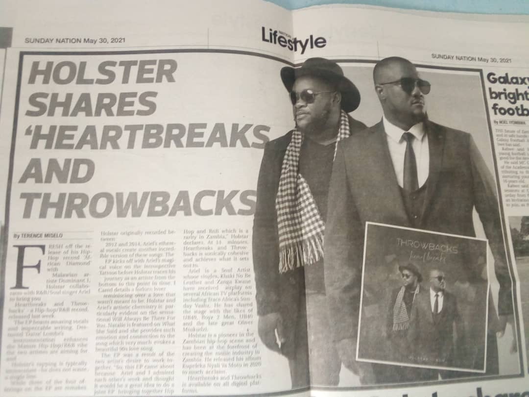 DuncanSodala's tweet photo. #HappySunday We are in the Daily Nation! cc @ArielZambia 
#ThrowbacksandHeartbreaks https://t.co/kPngI56jaz