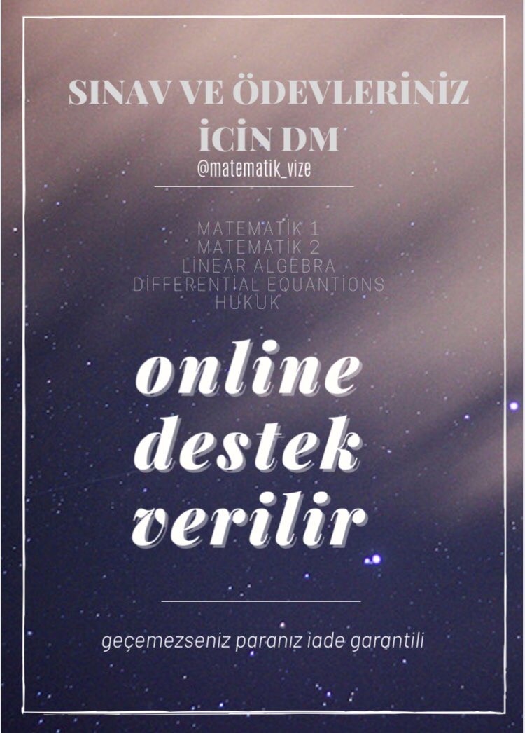 #matematik  #matematiketkinlikleri  #calculus  #differentialequations  #matematiksorucozum  #matematiközelders #matematiksınavı  #üniversitematematik  #vizehaftası  #vizeler  #vizehaftasi  #finaller  #finallerehazirlaniyorum  #bütünleme #acikogretim #açıköğretim #sınavdestek