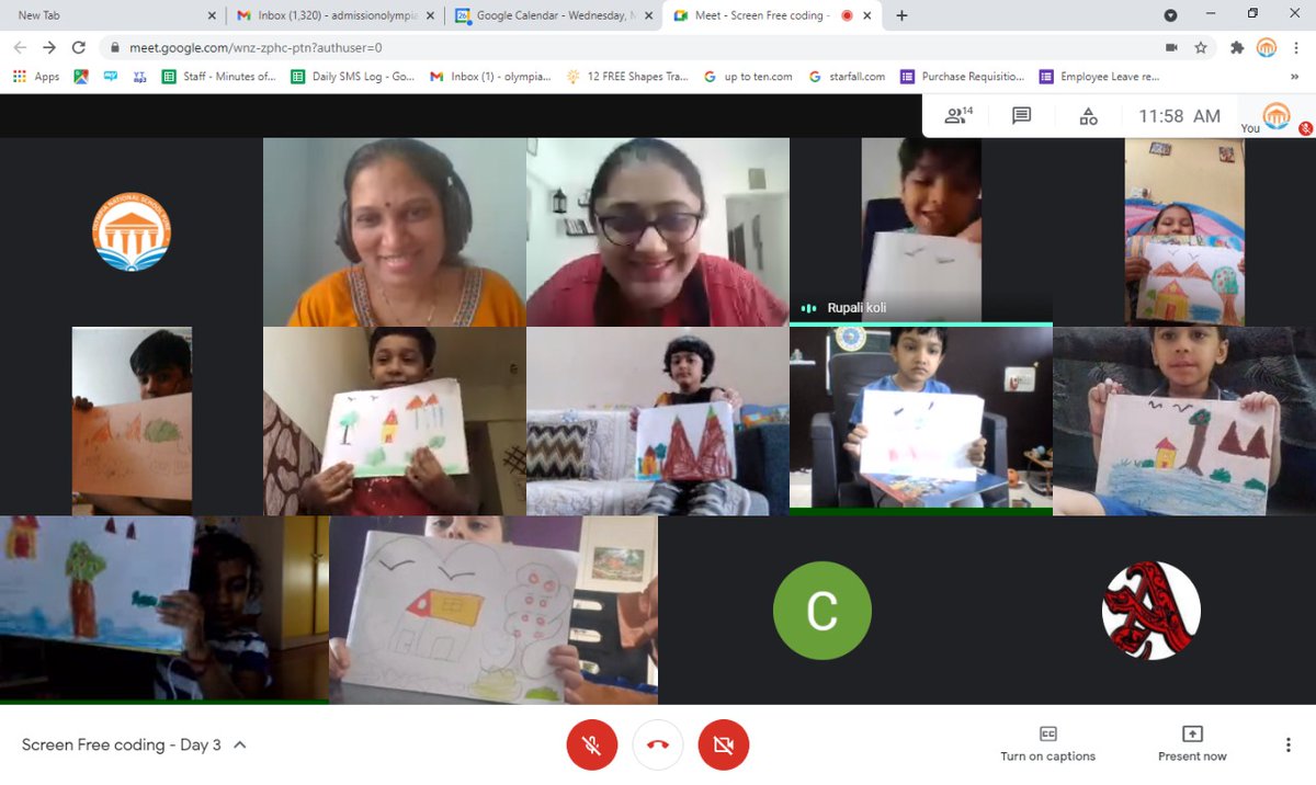 Olympia_School's tweet image. Little munchkins enjoyed Screen Free coding activities. They enjoyed and made various games based on colour coding,  alphabet coding, number coding, directions , learnt to write correct algorithm too.. 

#Screenfreecoding #Olympianationalschoolpune