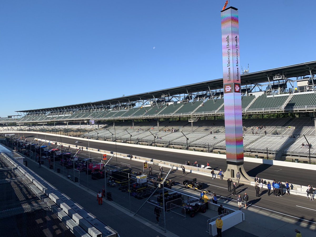 Pit activity is picking up. Teams are moving in their equipment and most importantly moving their cars to pit lane.  <a href="/WTHRcom/">WTHR.com</a>