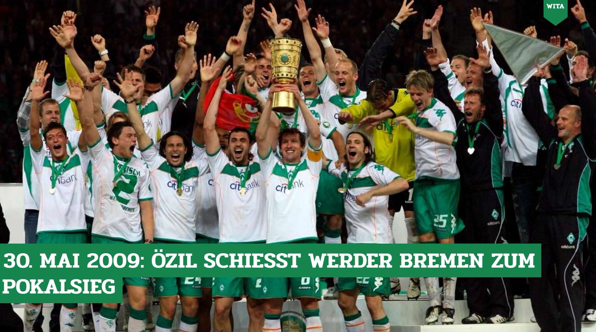 DeichStube's tweet photo. Heute vor 12 Jahren gewann der SV #Werder Bremen seinen bisher letzten Titel 👉 https://t.co/3wdY2U5FdE

@wistorie #Wistorie #Wita #OnThisDay #OTD #Özil https://t.co/rdu31lyu8n